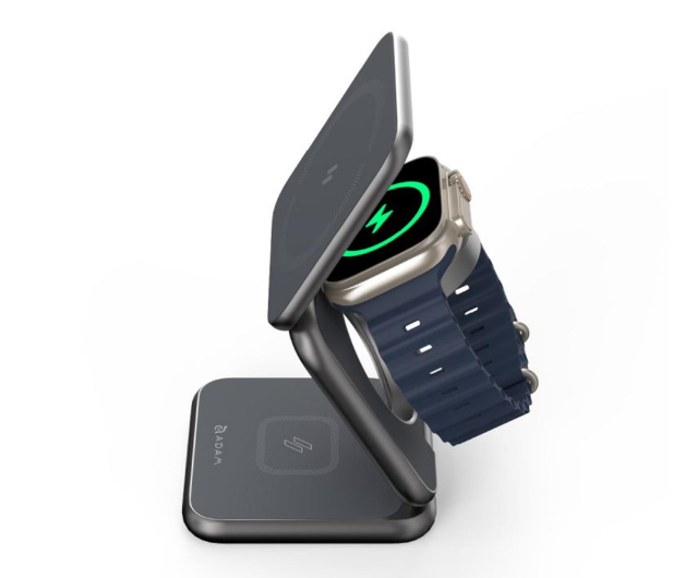 ADAM elements Mag 3 Magnetic 3-in-1 Foldable Travel Charging Station AEAACADMAG3OGGY - 1181819 - zdjęcie 3